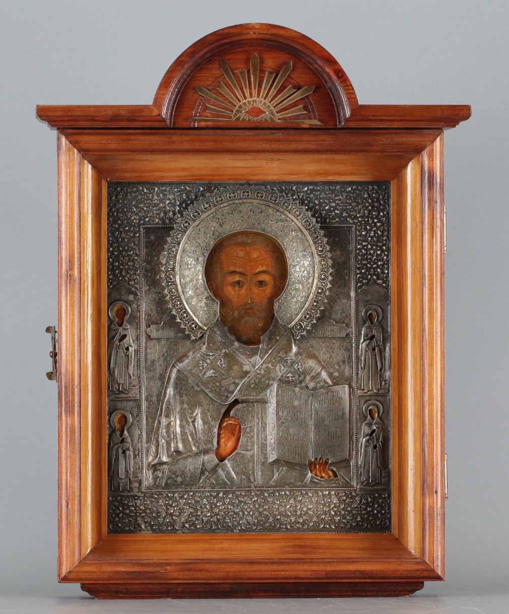 Икона Святой Николай Чудотворец с дарственной надписью - фото - 6